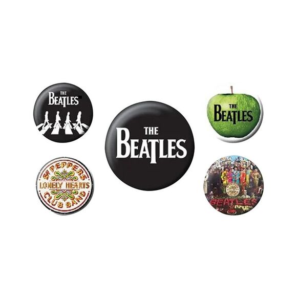The Beatles Button Set (Pack of 5) / Multicolored - Picture 2 of 2